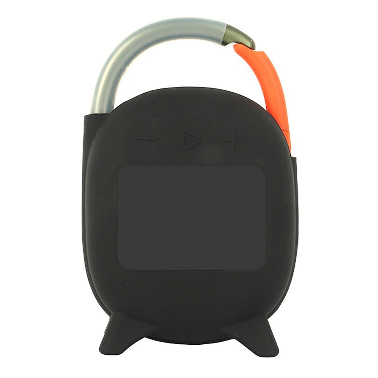 For JBL Flip 4 Soft Silicone Cover Bluetooth Speaker Scratch Proof Protective Case - Black