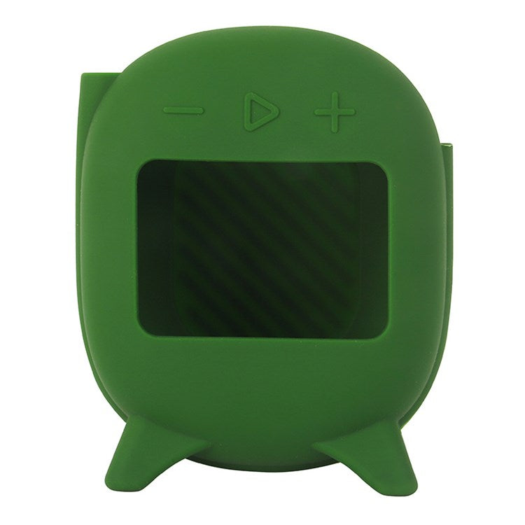 For JBL Flip 4 Soft Silicone Cover Bluetooth Speaker Scratch Proof Protective Case - Army Green