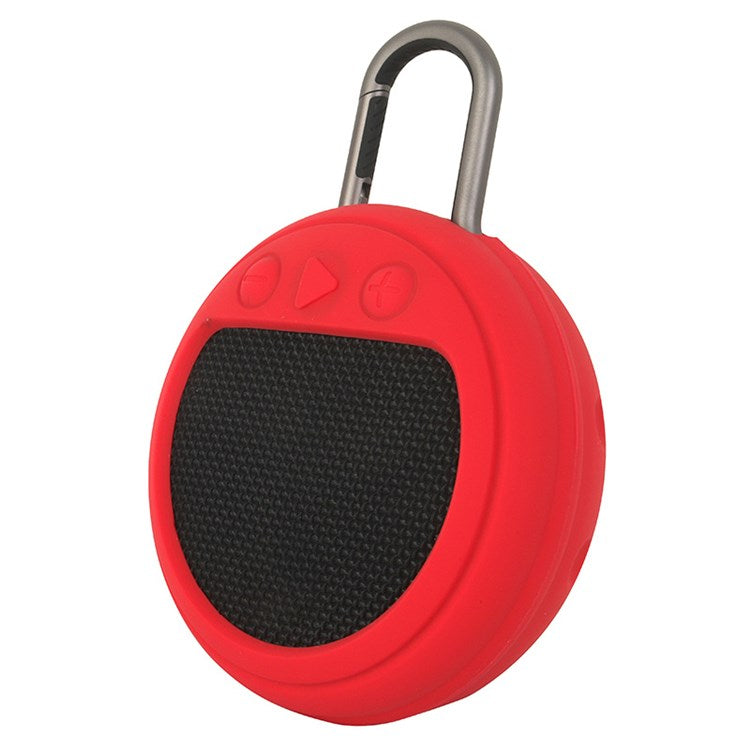 For JBL Clip3 Bluetooth Speaker Protective Case Shockproof Silicone Cover - Red