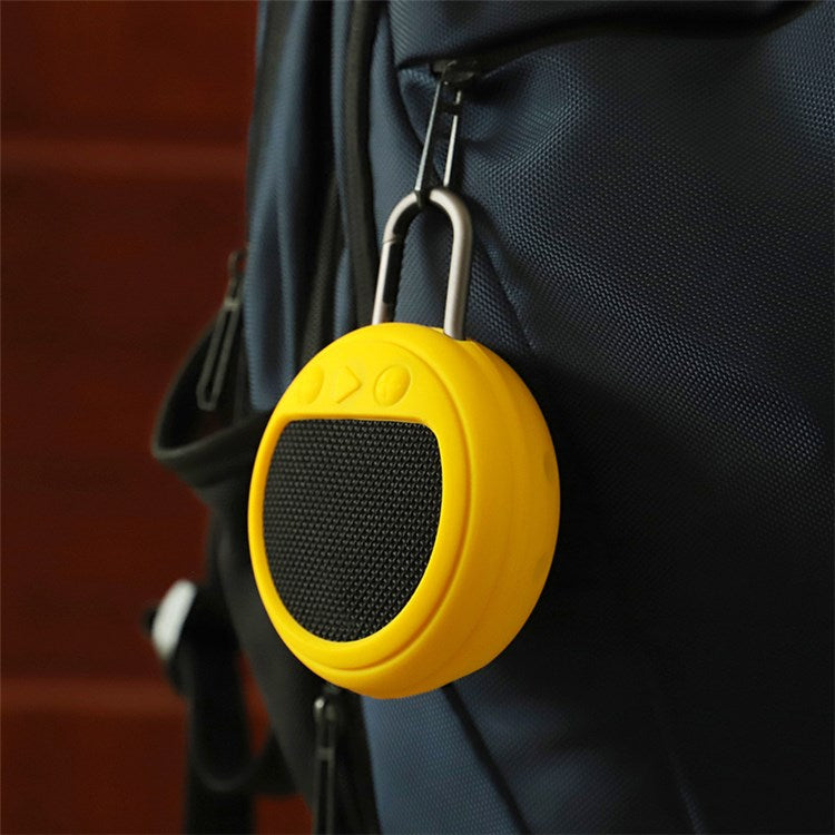 For JBL Clip3 Bluetooth Speaker Protective Case Shockproof Silicone Cover - Black