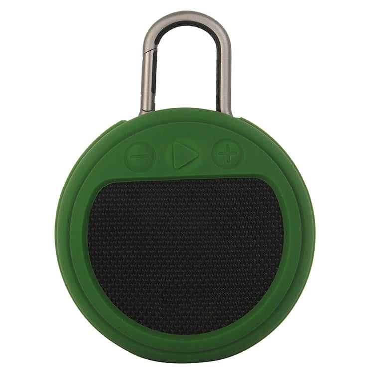 For JBL Clip3 Bluetooth Speaker Protective Case Shockproof Silicone Cover - Army Green