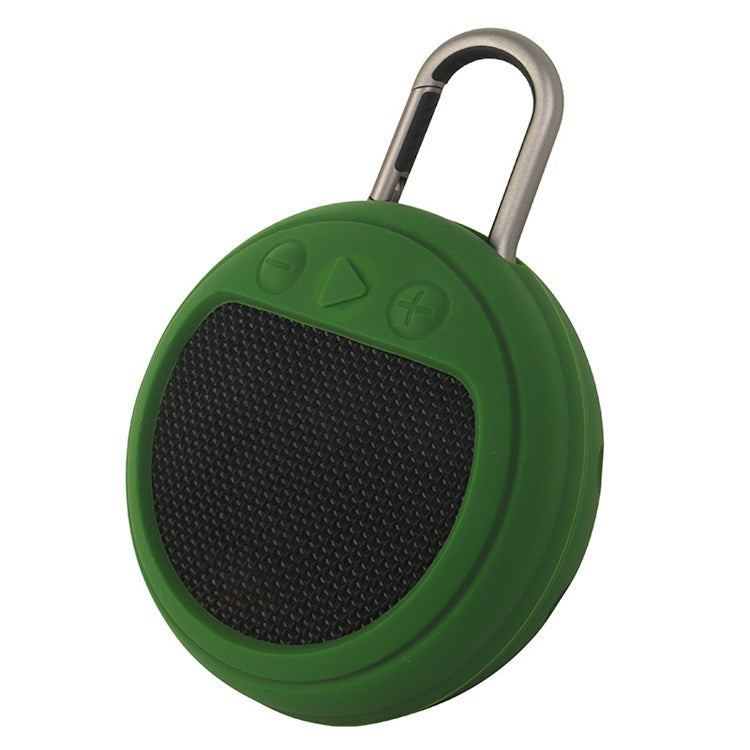 For JBL Clip3 Bluetooth Speaker Protective Case Shockproof Silicone Cover - Army Green