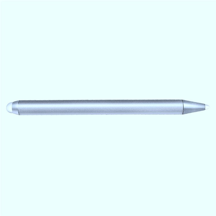 Handheld Infrared Whiteboard Stylus Double-Ended Integrated Pen Stylus with Thick and Thin Nib for Business Meeting Class Teaching - Silver