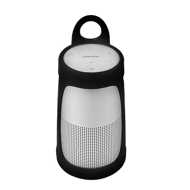 For BOSE Soundlink Revolve Bluetooth Speaker Silicone Carrying Case Anti-scratch Good Protective Cover - Black