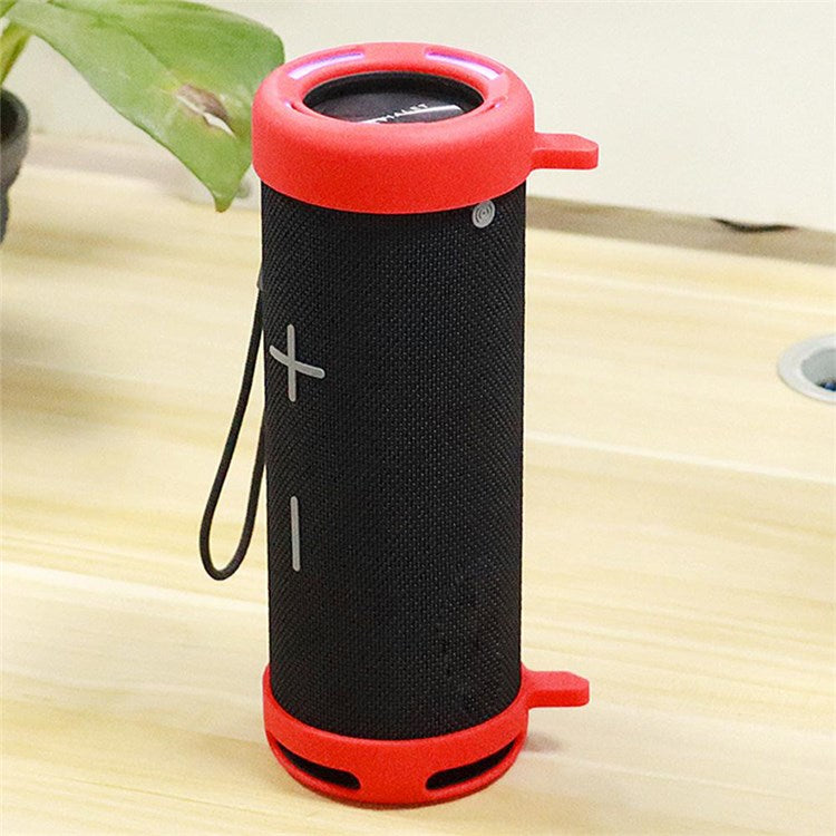 2Pcs Silicone Stand Case Cover for Huawei Sound Joy (EGRT-00), Bluetooth Audio Speaker Bracket Protective Sleeve - Red