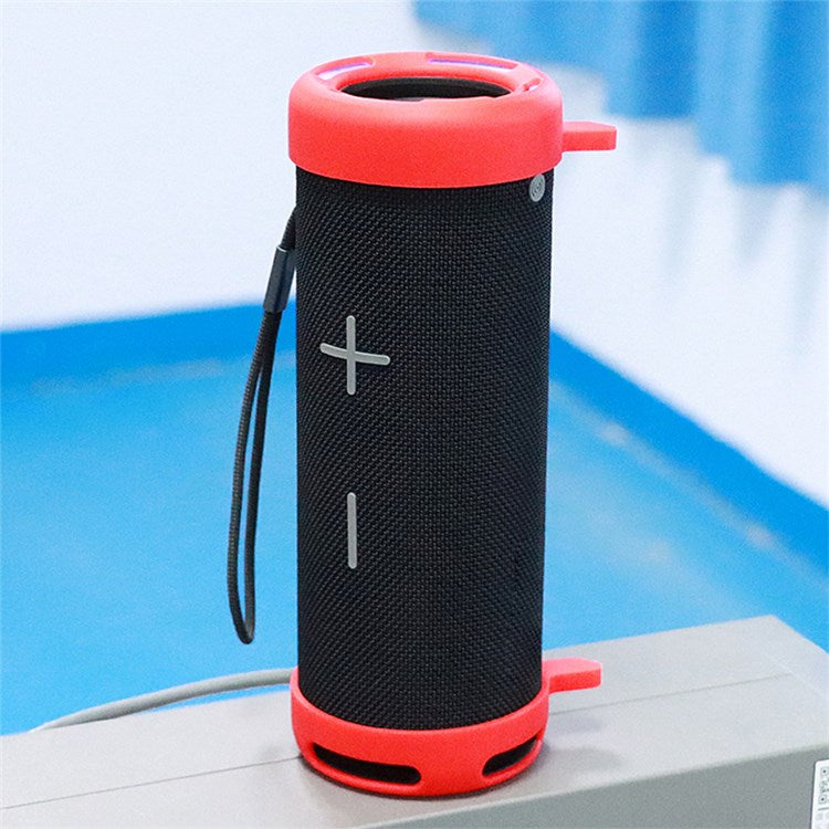 2Pcs Silicone Stand Case Cover for Huawei Sound Joy (EGRT-00), Bluetooth Audio Speaker Bracket Protective Sleeve - Red