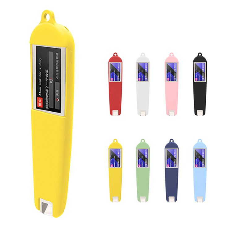 Silicone Case Sleeve for Newmine N3 Dictionary Pen, Full Protection Cover with Hanging Strap - Pink