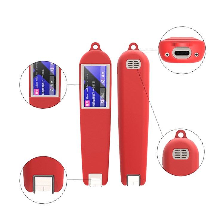 Silicone Case Sleeve for Newmine N3 Dictionary Pen, Full Protection Cover with Hanging Strap - Dark Blue