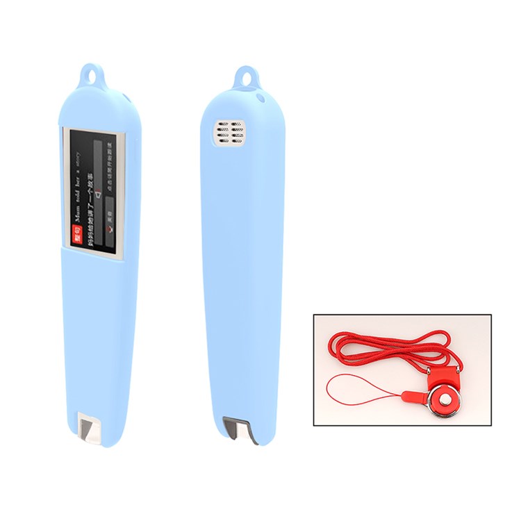 Silicone Case Sleeve for Newmine N3 Dictionary Pen, Full Protection Cover with Hanging Strap - Sky Blue