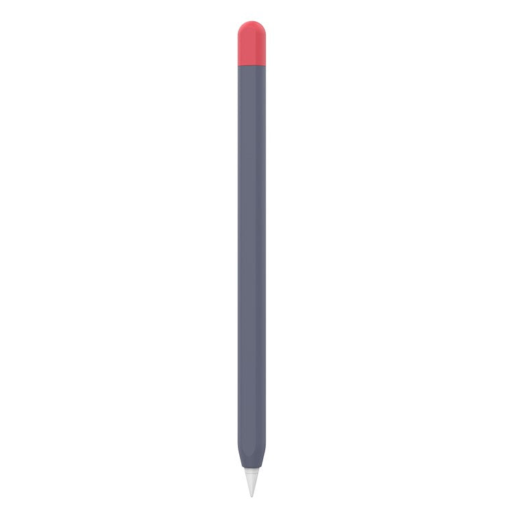 AHASTYLE PT65-2 Silicone Sleeve for Apple Pencil (2nd Generation), Contrast Color Stylus Pen Soft Protective Cover - Midnight Blue / Red
