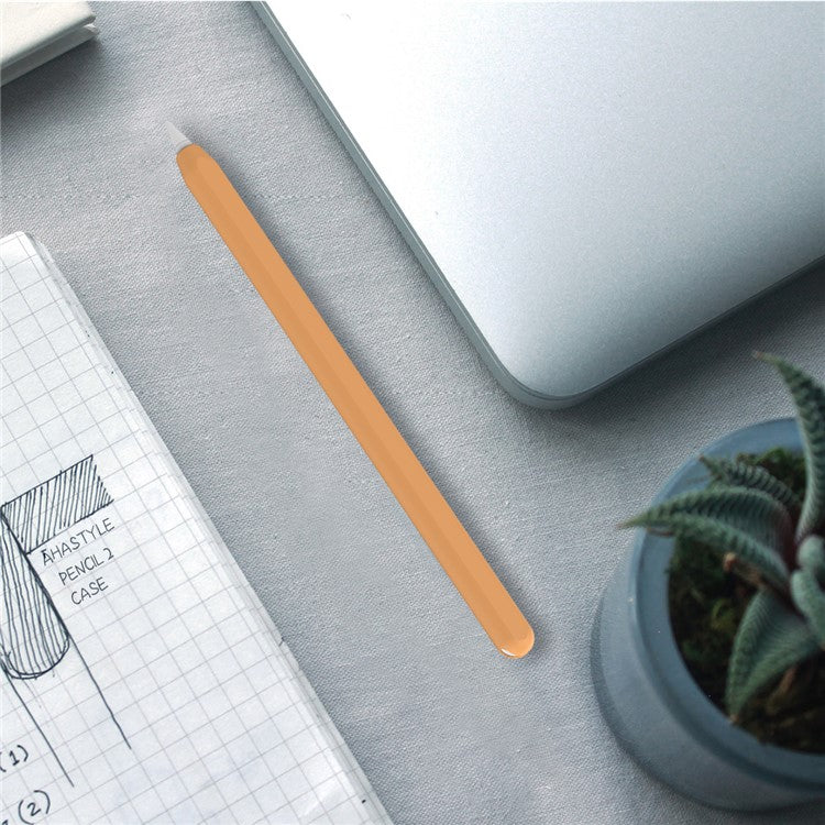 AHASTYLE PT65 Silicone Case for Apple Pencil (2nd Generation), Stylus Pen Protective Sleeve Cover - Orange