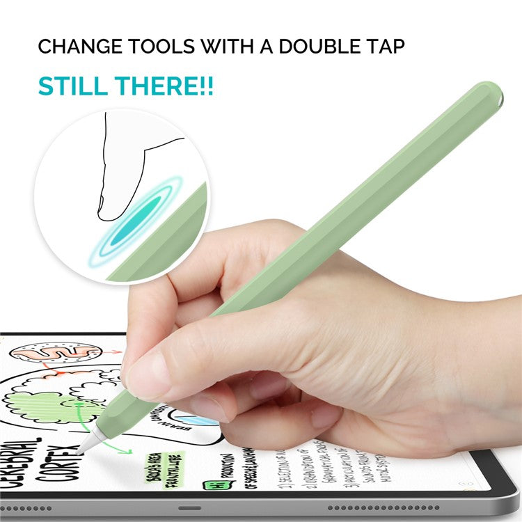 AHASTYLE PT65 Silicone Case for Apple Pencil (2nd Generation), Stylus Pen Protective Sleeve Cover - Avocade Green