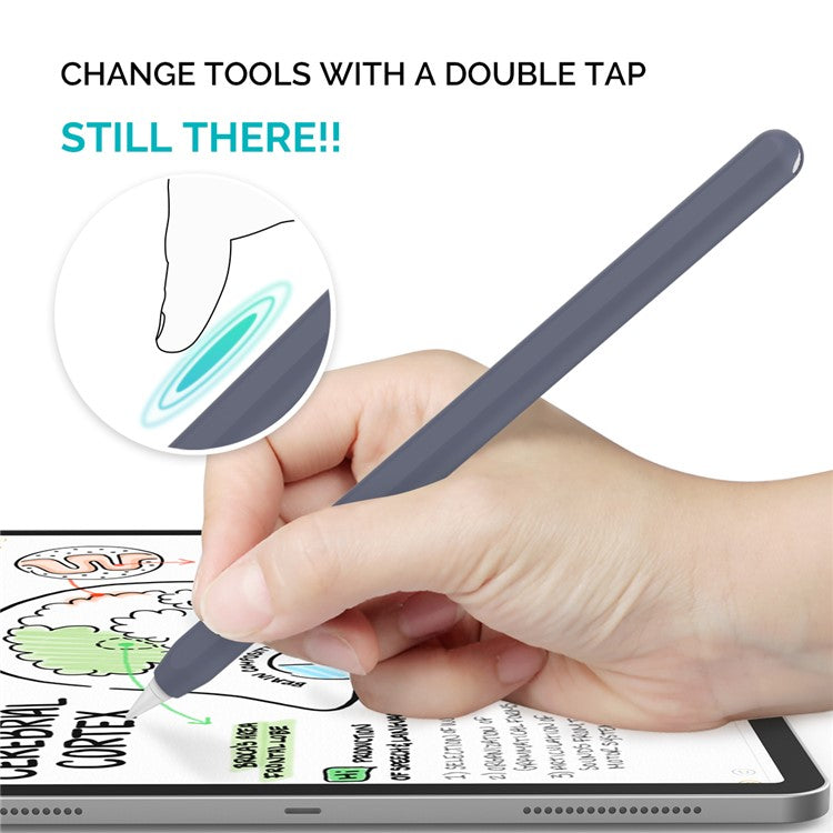 AHASTYLE PT65 Silicone Case for Apple Pencil (2nd Generation), Stylus Pen Protective Sleeve Cover - Midnight Blue