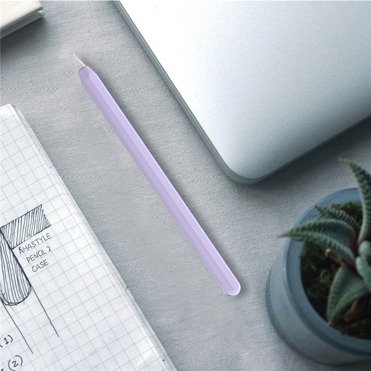 AHASTYLE PT65 Silicone Case for Apple Pencil (2nd Generation), Stylus Pen Protective Sleeve Cover - Lavender Purple
