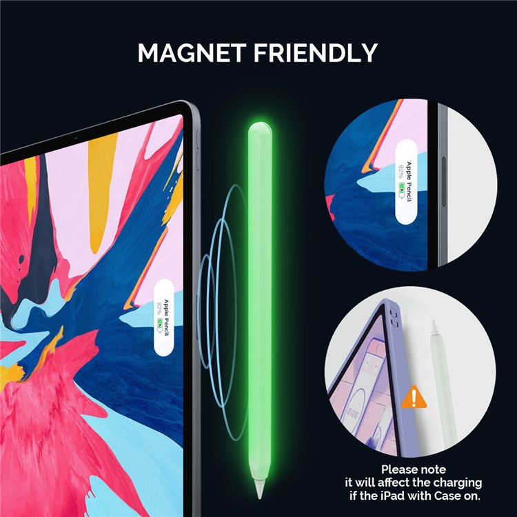 AHASTYLE PT65 Silicone Case for Apple Pencil (2nd Generation), Stylus Pen Protective Sleeve Cover - Nightglow Green