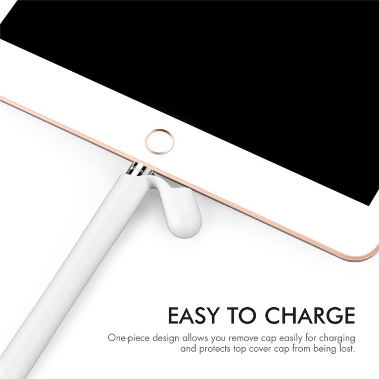 AHASTYLE PT93 Silicone Case for Apple Pencil (1st Generation), Stylus Pen Sleeve Skin-touch Capacitive Pen Cover - White