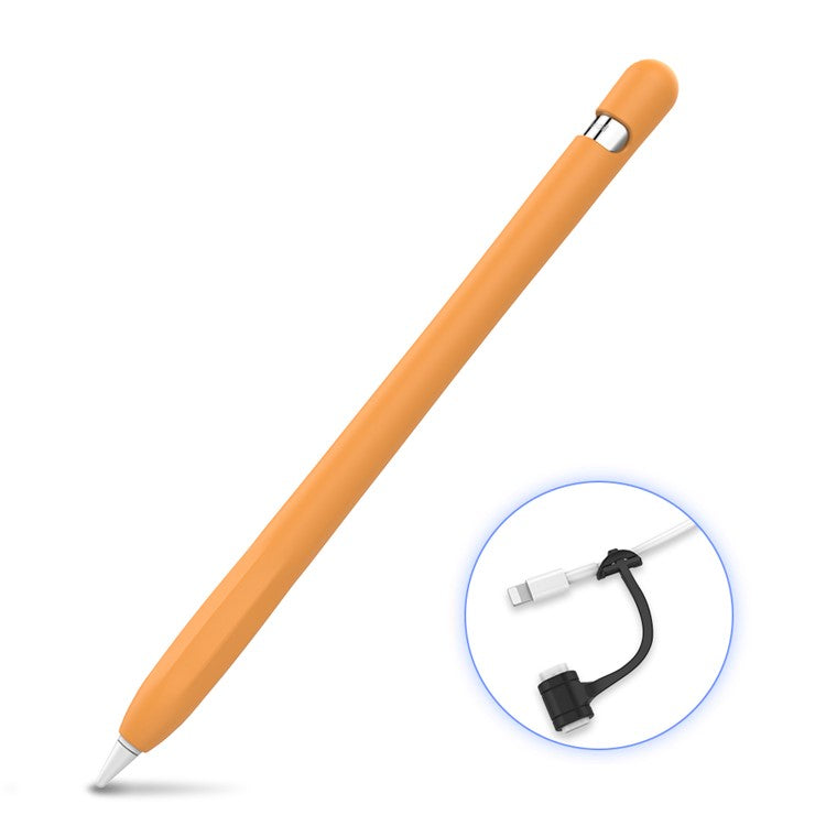 AHASTYLE PT93 Silicone Case for Apple Pencil (1st Generation), Stylus Pen Sleeve Skin-touch Capacitive Pen Cover - Orange