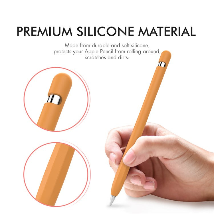 AHASTYLE PT93 Silicone Case for Apple Pencil (1st Generation), Stylus Pen Sleeve Skin-touch Capacitive Pen Cover - Orange