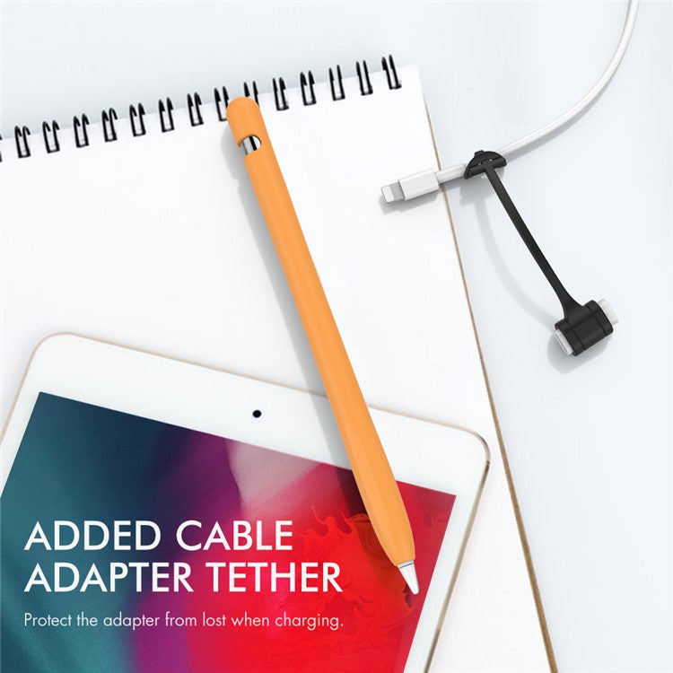 AHASTYLE PT93 Silicone Case for Apple Pencil (1st Generation), Stylus Pen Sleeve Skin-touch Capacitive Pen Cover - Orange