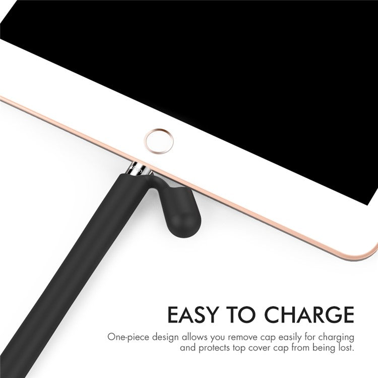 AHASTYLE PT93 Silicone Case for Apple Pencil (1st Generation), Stylus Pen Sleeve Skin-touch Capacitive Pen Cover - Black