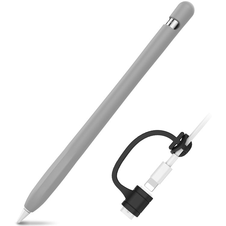 AHASTYLE PT93 Silicone Case for Apple Pencil (1st Generation), Stylus Pen Sleeve Skin-touch Capacitive Pen Cover - Grey