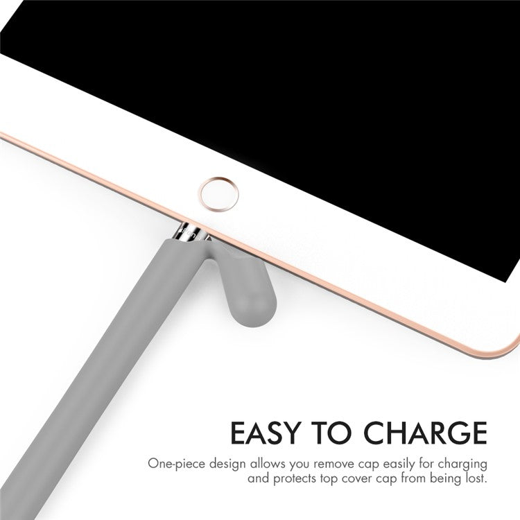 AHASTYLE PT93 Silicone Case for Apple Pencil (1st Generation), Stylus Pen Sleeve Skin-touch Capacitive Pen Cover - Grey