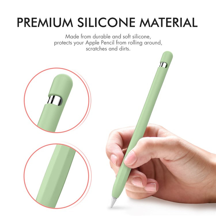 AHASTYLE PT93 Silicone Case for Apple Pencil (1st Generation), Stylus Pen Sleeve Skin-touch Capacitive Pen Cover - Avocado Green