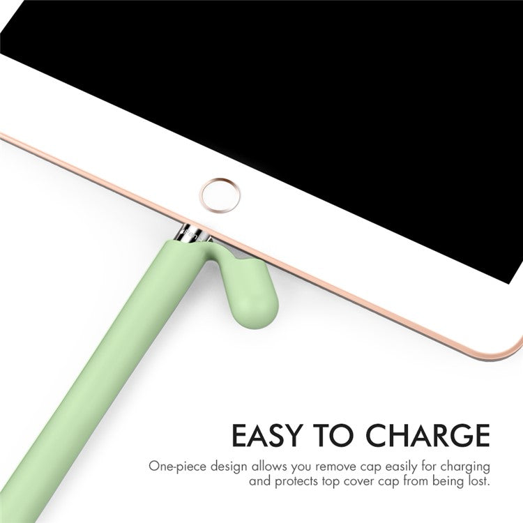 AHASTYLE PT93 Silicone Case for Apple Pencil (1st Generation), Stylus Pen Sleeve Skin-touch Capacitive Pen Cover - Avocado Green