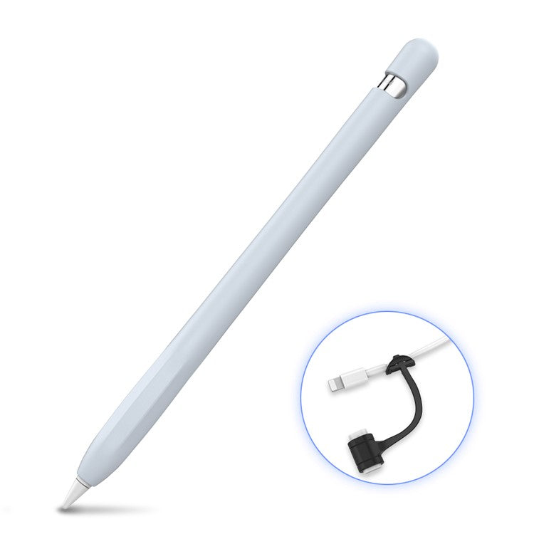 AHASTYLE PT93 Silicone Case for Apple Pencil (1st Generation), Stylus Pen Sleeve Skin-touch Capacitive Pen Cover - Baby Blue