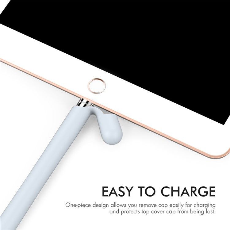 AHASTYLE PT93 Silicone Case for Apple Pencil (1st Generation), Stylus Pen Sleeve Skin-touch Capacitive Pen Cover - Baby Blue