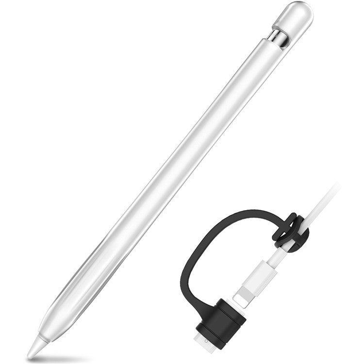 AHASTYLE PT93 Silicone Case for Apple Pencil (1st Generation), Stylus Pen Sleeve Skin-touch Capacitive Pen Cover - Transparent