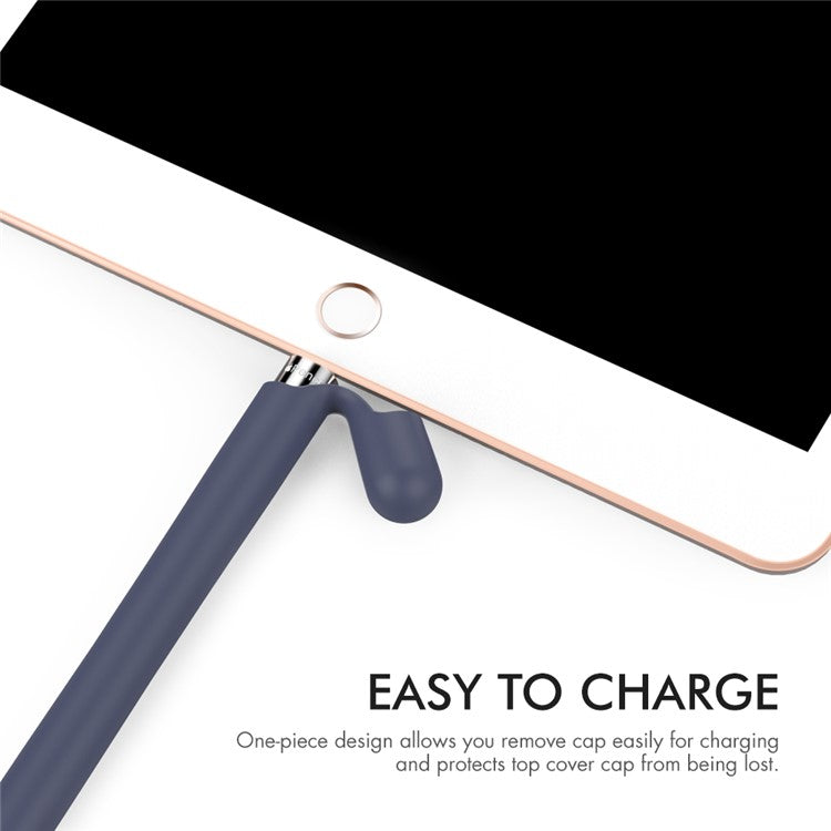 AHASTYLE PT93 Silicone Case for Apple Pencil (1st Generation), Stylus Pen Sleeve Skin-touch Capacitive Pen Cover - Midnight Blue