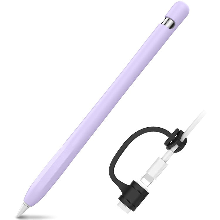 AHASTYLE PT93 Silicone Case for Apple Pencil (1st Generation), Stylus Pen Sleeve Skin-touch Capacitive Pen Cover - Purple