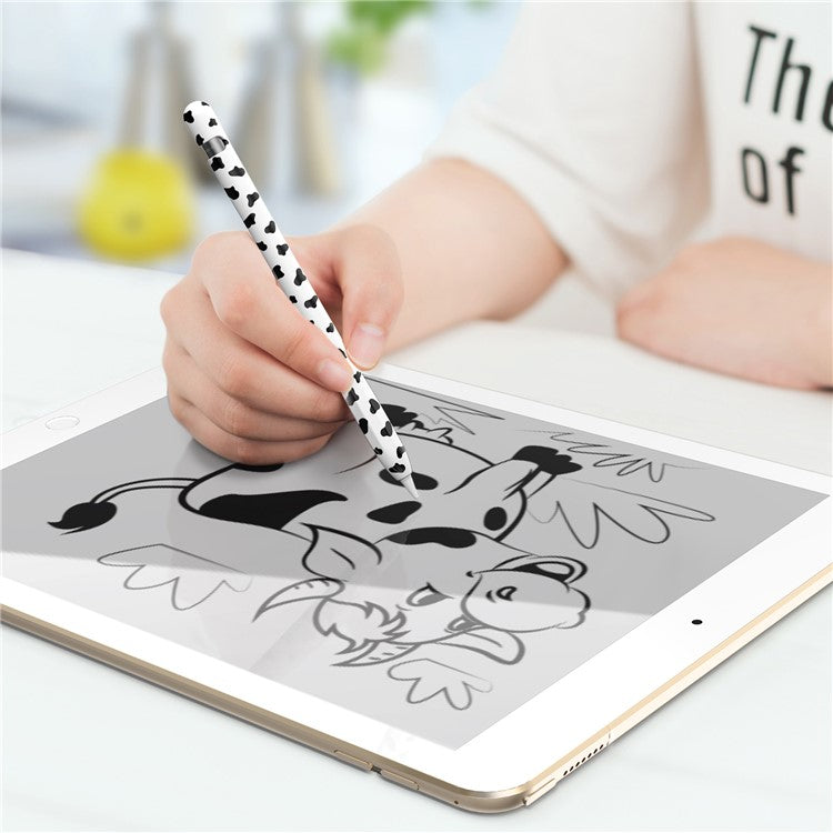 AHASTYLE PT93CW Silicone Skin Case for Apple Pencil (1st Generation), Skin-touch Stylus Pen Protective Cover - Black