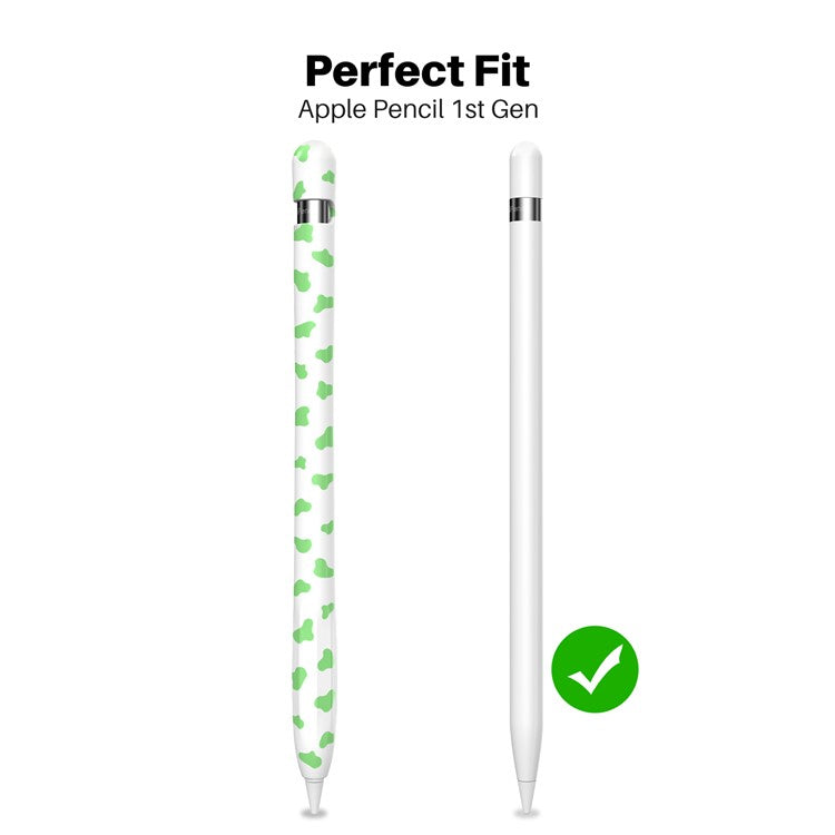 AHASTYLE PT93CW Silicone Skin Case for Apple Pencil (1st Generation), Skin-touch Stylus Pen Protective Cover - Green