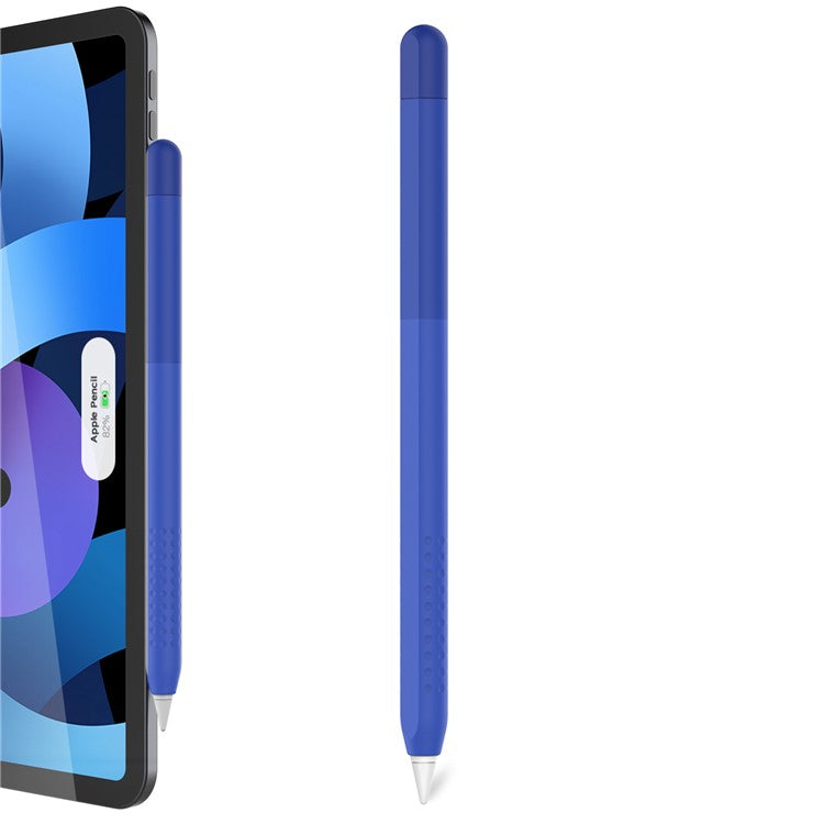 AHASTYLE PT102-1 Silicone Case for Apple Pencil (1st Generation) , Gradient Color Anti-slip Ultra Thin Stylus Pen Cover - Sea Blue