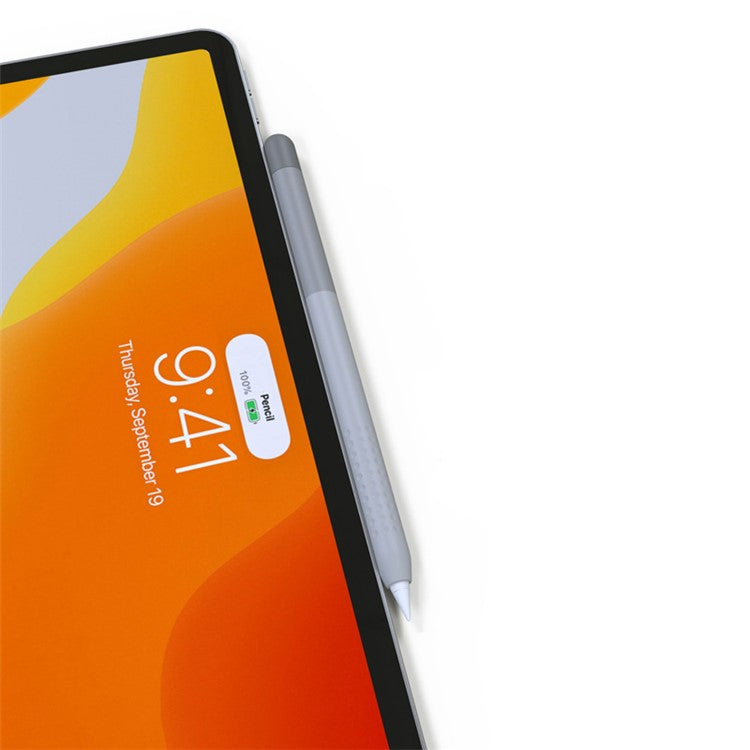 AHASTYLE PT102-2 Silicone Sleeve for Apple Pencil (2nd Generation), Gradient Color Ultra Thin Stylus Pen Case Skin Cover - Gradient Grey