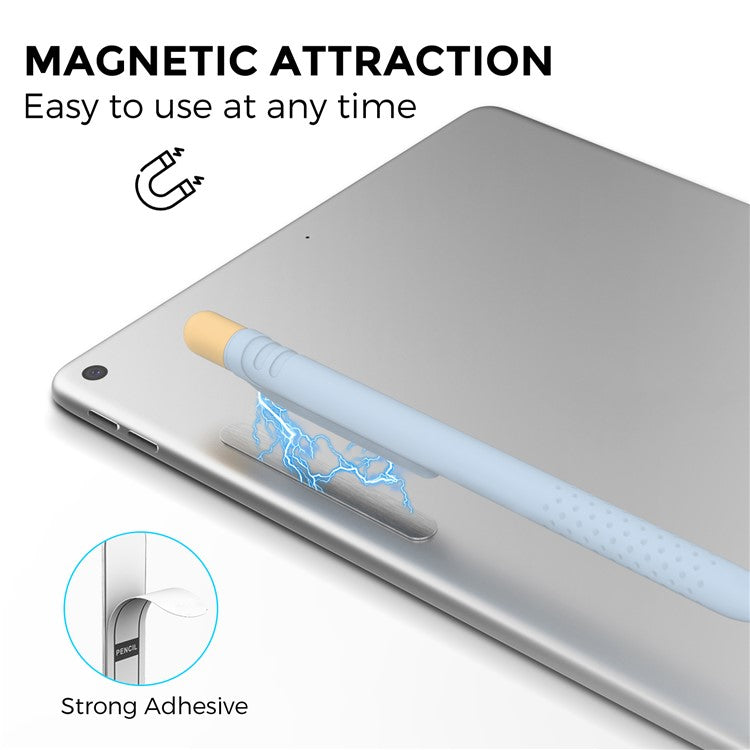 AHASTYLE PT152 Silicone Sleeve for Apple Pencil (1st Generation) Stylus Pen Case Dual Color Shockproof Cover - Blue