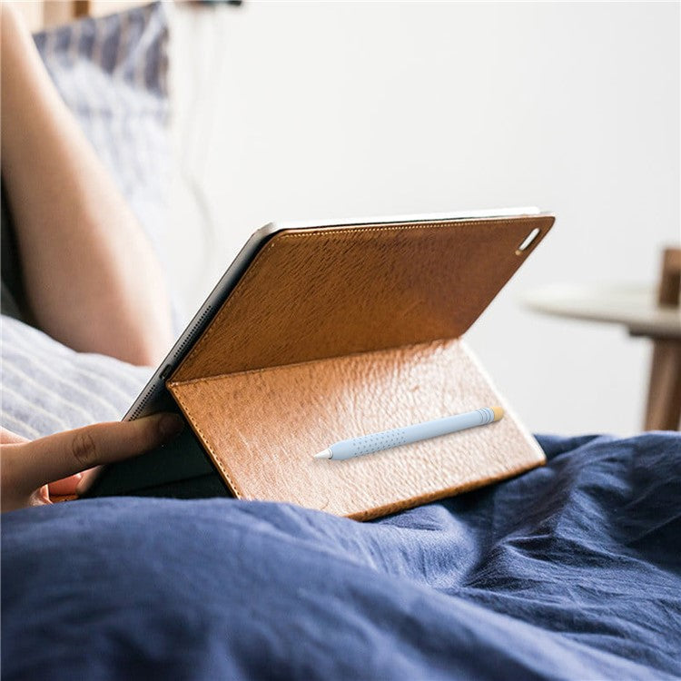 AHASTYLE PT152 Silicone Sleeve for Apple Pencil (1st Generation) Stylus Pen Case Dual Color Shockproof Cover - Blue