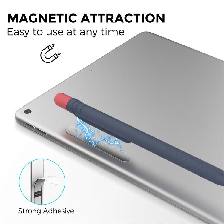 AHASTYLE PT152 Silicone Sleeve for Apple Pencil (1st Generation) Stylus Pen Case Dual Color Shockproof Cover - Midnight Blue