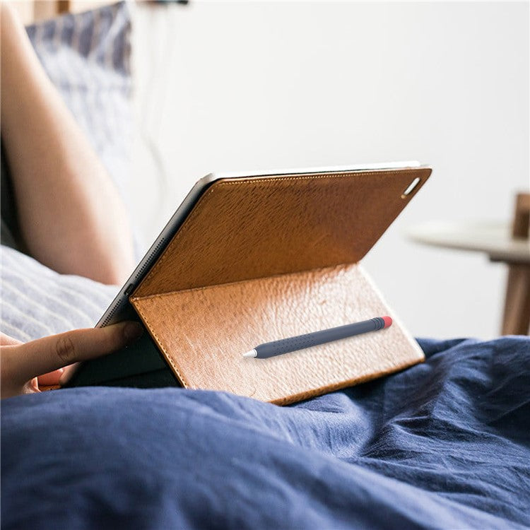 AHASTYLE PT152 Silicone Sleeve for Apple Pencil (1st Generation) Stylus Pen Case Dual Color Shockproof Cover - Midnight Blue