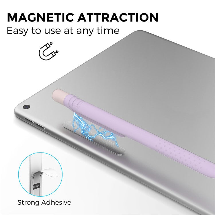 AHASTYLE PT152 Silicone Sleeve for Apple Pencil (1st Generation) Stylus Pen Case Dual Color Shockproof Cover - Purple