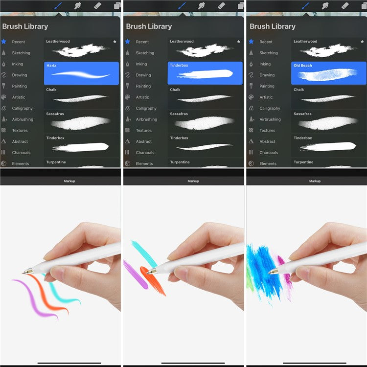 AHASTYLE WG80 For Apple Pencil 2nd / 1st Generation 2Pcs Capacitive Stylus Tip Replacement Pen Nibs - Transparent