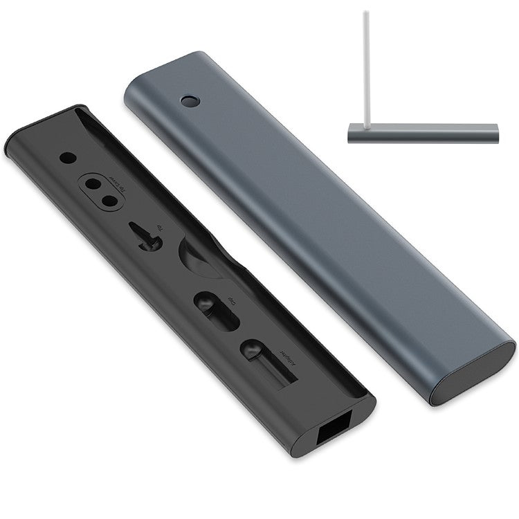 AHASTYLE PT145 Carrying Case for Apple Pencil 1st / 2nd Generation Portable Storage Box Aluminum Alloy - Dark Grey