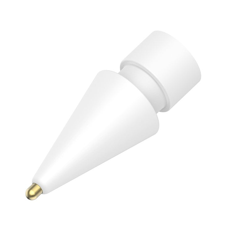 AHASTYLE WG58 For Apple Pencil 2nd / 1st Generation Capacitive Stylus Pen Nib Replacement Touch Screen Pen Tip - White / 3.5mm Gold Nib