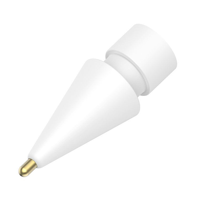 AHASTYLE WG58 For Apple Pencil 2nd / 1st Generation Capacitive Stylus Pen Nib Replacement Touch Screen Pen Tip - White / 4mm Gold Nib