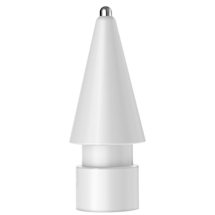 AHASTYLE WG58 For Apple Pencil 2nd / 1st Generation Capacitive Stylus Pen Nib Replacement Touch Screen Pen Tip - White / 3.5mm Silver Nib