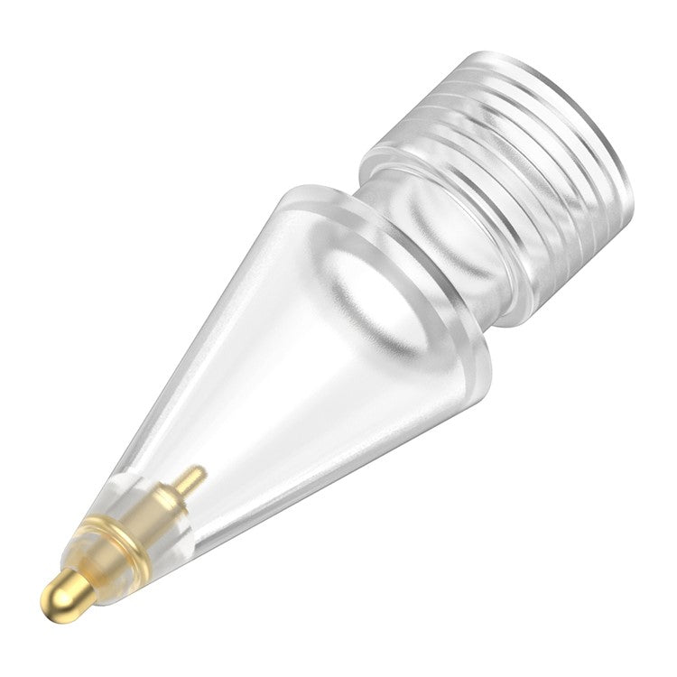AHASTYLE WG58 For Apple Pencil 2nd / 1st Generation Capacitive Stylus Pen Nib Replacement Touch Screen Pen Tip - Transparent / 3.5mm Gold Nib