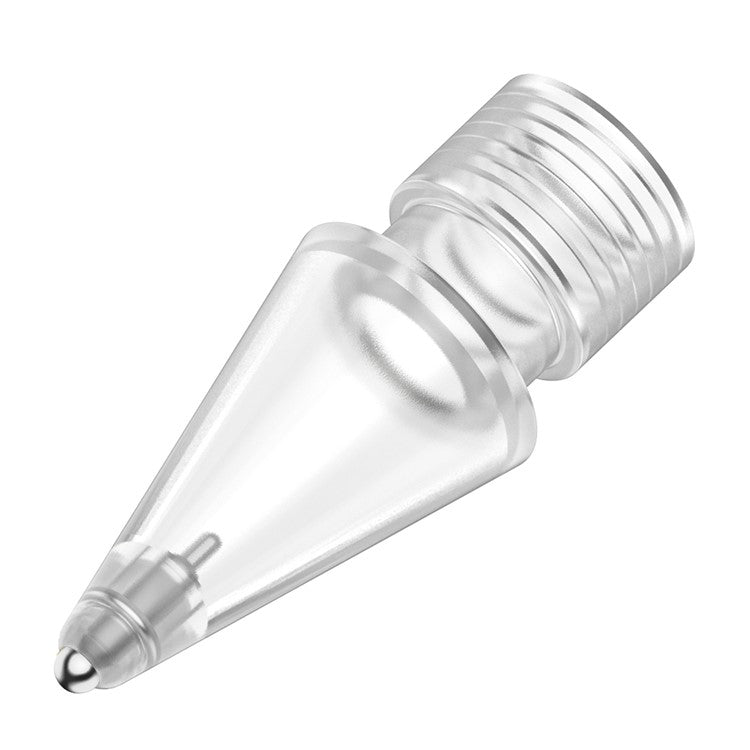 AHASTYLE WG58 For Apple Pencil 2nd / 1st Generation Capacitive Stylus Pen Nib Replacement Touch Screen Pen Tip - Transparent / 3mm Silver Nib
