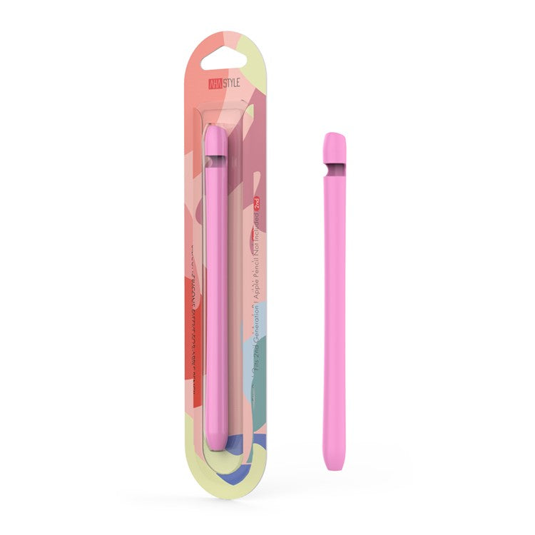 AHASTYLE PT111-2 For Apple Pencil Pro / Pencil (2nd Generation) Stylus Pen Anti-Drop Cover Silicone Protective Sleeve - Pink